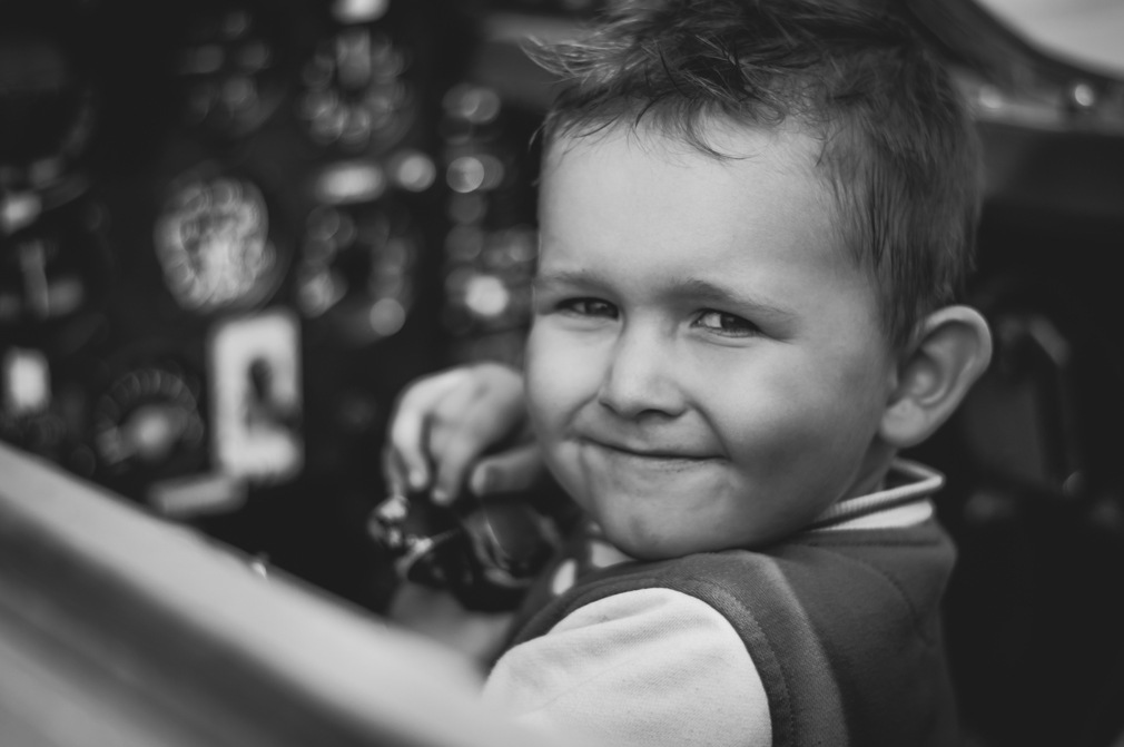 Airtech Aviation Service Boy In Aircraft Cockpit